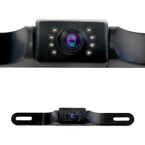 احدث كاميرا خلفية اوتوسكي HD للرؤية الخلفية 8 LED لوحة ترخيص كاميرا عالمية للمركبات - شاحنة بيك اب وسيارات الدفع الرباعي - زاوية مثالية للرؤية الليلية IP69 مقاومة للماء in Kuwait