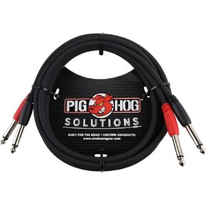 Pig Hog PD-21406 Dual 1/4" Mono (Male) Cable, 6 Feet in Kuwait