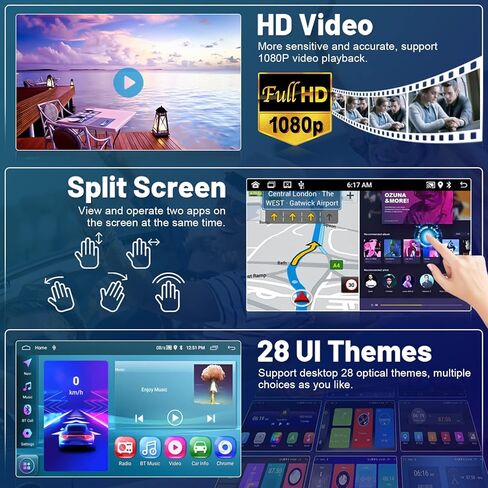 لراديو Toyota RAV4 2006-2012، Roinvou 2+32G Android 11 CarPlay Car Stereo مع Android Auto 9 بوصة شاشة لمس بلوتوث مستقبل صوت السيارة يدعم وصلة المرآة GPS WiFi SWC كاميرا احتياطية RDS DSP in Kuwait