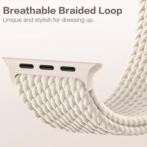 6 Pack Braided Solo Loop Compatible with Apple Watch Bands 38mm 40mm 41mm 42mm 44mm 45mm 49mm for Women Men, Stretchy Nylon Sport Strap Replacement Band for iWatch Apple Watch SE Series 8 7 6 5 4 3 in Kuwait