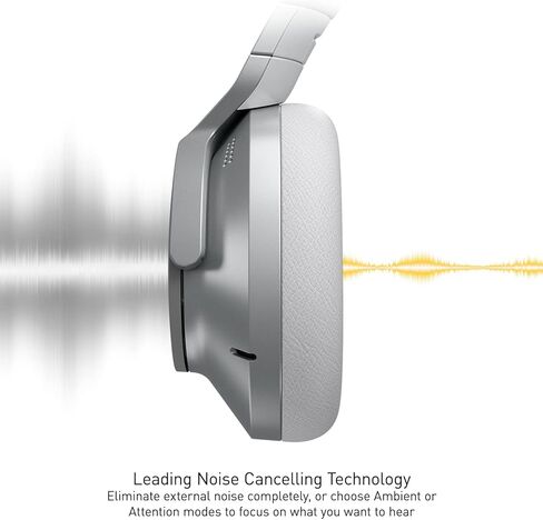 سماعات الرأس اللاسلكية المانعة للضوضاء من تكنيكس، سماعات رأس بلوتوث عالية الدقة مع اتصال متعدد النقاط، جودة مكالمات رائعة، وملاءمة مريحة - EAH-A800-S فضي in Kuwait