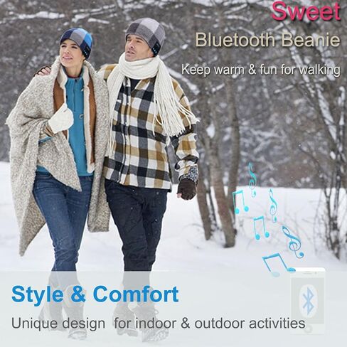قبعة سماعات الرأس اللاسلكية Qshell Bluetooth Beanie القابلة للغسل للرياضات الخارجية in Saudi Arabia
