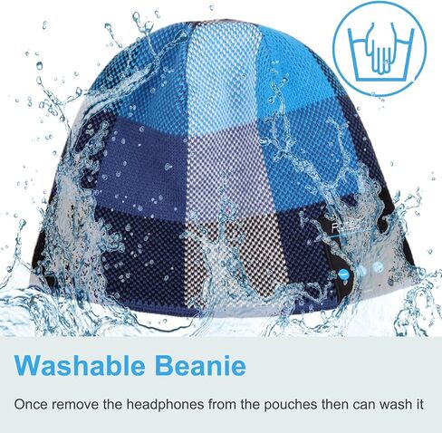 قبعة سماعات الرأس اللاسلكية Qshell Bluetooth Beanie القابلة للغسل للرياضات الخارجية in Saudi Arabia