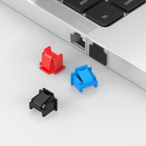 10Pcs RJ45 Jack Dust Cover, Reusable,RJ45 Dust Cover Cap,RJ45 Anti Dust Cover Cap Protector Plug Protects Ethernet Hub Port for RJ45 Female Port for TV,Computer,Other Devices (Yellow) in Kuwait