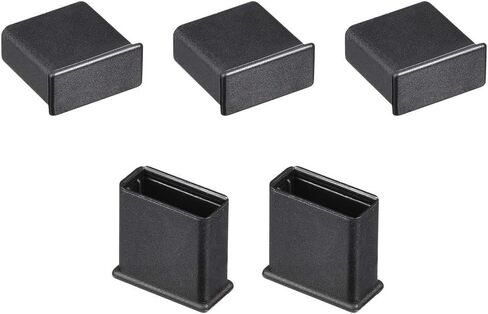 5 قطع من أغطية منافذ HDMI أنثى من السيليكون من Boxonly لأجهزة الكمبيوتر المكتبية وأجهزة الكمبيوتر المحمولة وأجهزة عرض التلفزيون، وأغطية سدادات مضادة للغبار وأغطية مضادة للغبار باللون الأسود in Saudi Arabia
