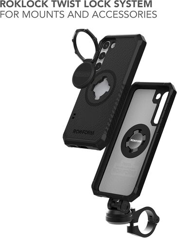 ROKFORM Rugged Protective Case Compatible with Galaxy S25 Ultra, Magnetic Cover with Twist Lock, Drop-Tested Armor (Black) in Kuwait