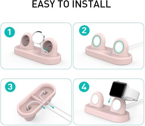 Delidigi for Dual Apple Watch Charging Stand, Charger Not Included in Kuwait