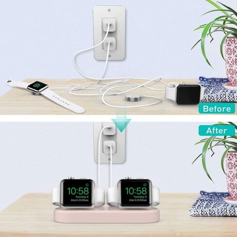 Delidigi for Dual Apple Watch Charging Stand, Charger Not Included in Kuwait