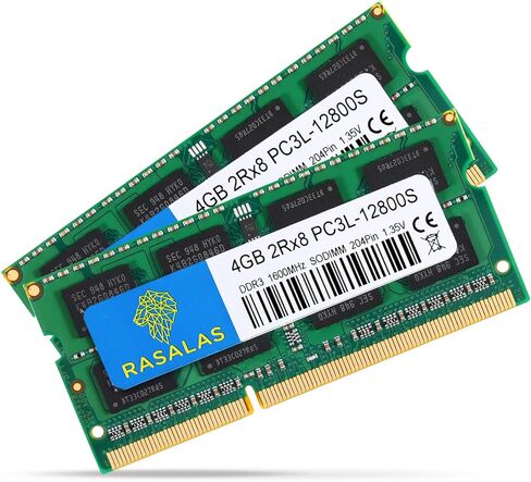 8GB 1Rx8 PC3L-12800S DDR3L 1600MHz DDR3 RAM SODIMM 1.35V CL11 204-Pin PC3-12800 Memory Upgrade Ram for Laptop … in Saudi Arabia
