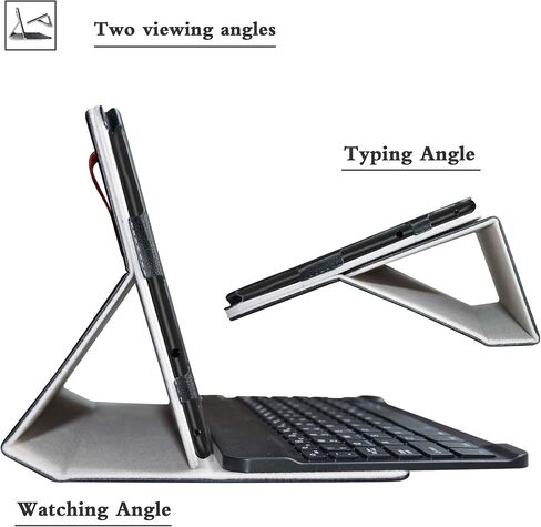 Bige for LG G Pad 5 10.1 Keyboard Case,Slim Stand PU Leather Cover with Romovable Keyboard for 10.1" LG G Pad 5 10.1 T600 Tablet(2019),Black in Kuwait