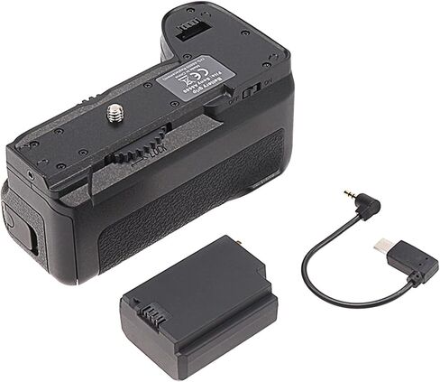 مقبض بطارية رأسي متوافق مع سوني A6600 مع كابل تحرير الغالق للتصوير العمودي، يحمل بطاريات NP-FZ100 أو 2 (البطاريات غير مدرجة) in Kuwait