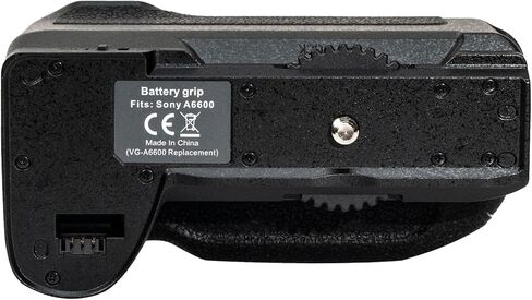 مقبض بطارية رأسي متوافق مع سوني A6600 مع كابل تحرير الغالق للتصوير العمودي، يحمل بطاريات NP-FZ100 أو 2 (البطاريات غير مدرجة) in Kuwait