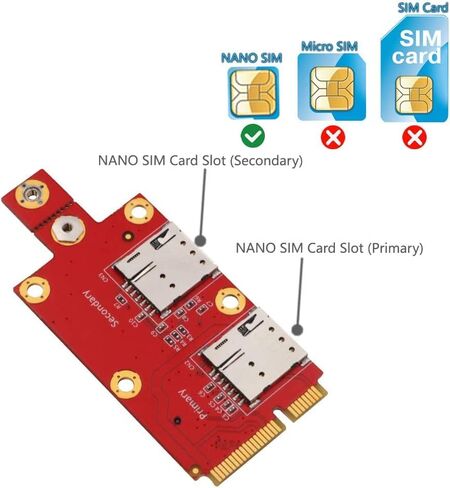 Toptekits M.2 (NGFF) Key B to Mini PCI-E Adapter for 3G/4G/5G Module (Without Card Slots) in Kuwait