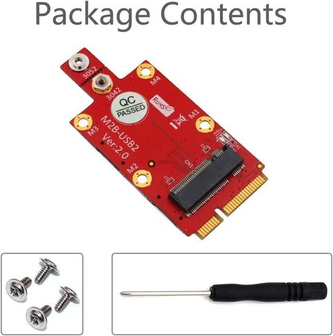 Toptekits M.2 (NGFF) Key B to Mini PCI-E Adapter for 3G/4G/5G Module (Without Card Slots) in Kuwait