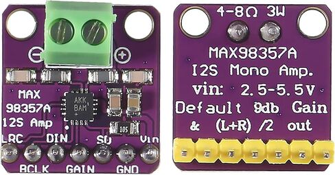 AITRIP 5 قطع MAX98357 I2S وحدة مضخم الصوت، مضخمات صوت بدون فلتر من الفئة D، لـ Arduino ESP32 Raspberry Pi (لحام) in Kuwait