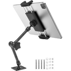 اوزكو حامل تابلت شديد التحمل للشاحنة، حامل تابلت للسيارة بقاعدة مثقاب مع ذراع معدني قابل للتعديل، حامل لوحة عدادات سيارة ار في بيك اب لايباد برو اير ميني، جالكسي تاب، زد فولد، ايفون، جهاز 4-12.9 انش in Kuwait