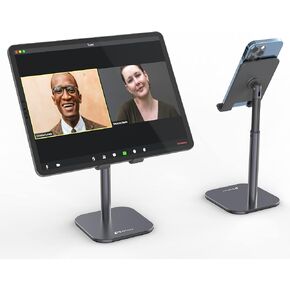 حامل كمبيوتر لوحي Inifispce للمكتب، حامل iPad من الألومنيوم قابل للتعديل، حامل حامل للكمبيوتر اللوحي لشاشة 4.7 بوصة - 13 بوصة سلسلة Microsoft Surface Pro، iPad Pro 11/12.9، iPad، iPad Mini، iPad Air (فضي) in Kuwait