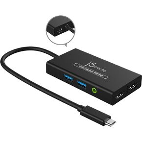 j5create Video Capture Card with PD 60W Pass-Through Charging | Built-in Multi-Function hub, Suitable for Streaming, Live Broadcasting, Video Conference, Teaching, Gaming (JVA01) in Saudi Arabia