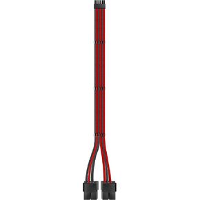 EZDIY-FAB RTX 3000 Series 12 Pin to Dual 8 Pin PCIe Sleeved Extension Cable 300 MM- Connector for NVIDIA Ampere GEFORCE RTX 3060ti 3070 3080 FE Funder Edition- Black