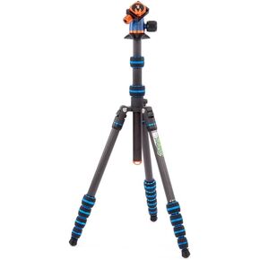 3 Legged Thing Punks Brian 2.0 Carbon Fibre Travel-Friendly Tripod - Compact & Adjustable Camera Tripod with Three Detachable Legs - Blue/Black (BRIANBLUE2.0) in Kuwait