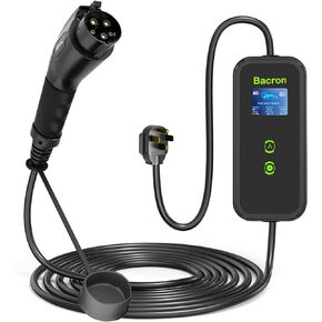 شاحن EV من المستوى 2 40 أمبير مع قابس NEMA 14-50، 9.6 كيلو وات، شاحن EV محمول IP67 مع كابل محطات شحن فائق EV بطول 25 قدمًا، شاحن EV داخلي/خارجي من المستوى 2 مصنوع من أجل Tesla J1772 Model 3 in Kuwait