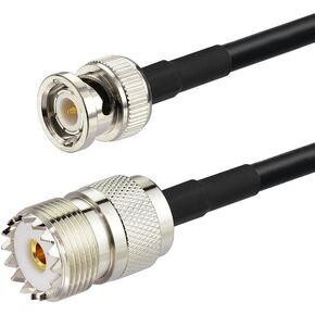 Eightwood UHF Female SO239 to BNC Male RG58 Antenna Jumper Cable 3 Feet in Saudi Arabia