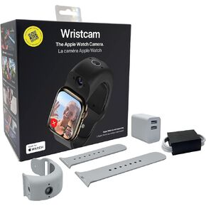 Wristcam, Smart Dual-Camera Band for Apple Watch (Apple MFi Certified), 8MP Sensor, Full HD Video/720P Sport Mode, (New) Pro. Image Stabilization, WiFi, IP68 Water Resistant, Siri Integration in Saudi Arabia