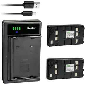 Kastar Smart USB Battery Charger Compatible with JVC GR-AX800 GR-AX800U GR-AX808U GR-AX810U GR-AX820U GR-AX820US GR-AX830U GR-AX84U GR-AX840U GR-AX841U GR-AX880 GR-AX880US GR-AX890 GR-AX890U in Saudi Arabia