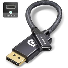 محول كابل USB C أنثى إلى DisplayPort ذكر، مدخل USB من النوع C 3.1 إلى محول DP Ouput، محول USBC Thunderbolt 3 بدقة 4K 60 هرتز لجهاز MacBook Pro الجديد، وMac Air، وChromebook Pixel والمزيد in Kuwait
