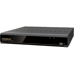 Seco-Larm DRN-104-2TB Enforcer 4K مسجل فيديو شبكي، 4 قنوات، 2 تيرابايت HDD، التوصيل والتشغيل، منافذ PoE مدمجة، ترميز ثلاثي الدفق، تسجيل العرض المباشر وتشغيله، وظائف الذكاء الاصطناعي المدعومة in Kuwait