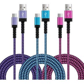 iPhone 15 USB Type C Cable Fast Charging,10FT Long USB A to USB C Cord Fast Charging for iPhone 15 Pro Max Plus,3.1A Android Phone USB C Car Cable for Google Pixel 8Pro/8/7a/6/5/4/3,Samsung Galaxy S23