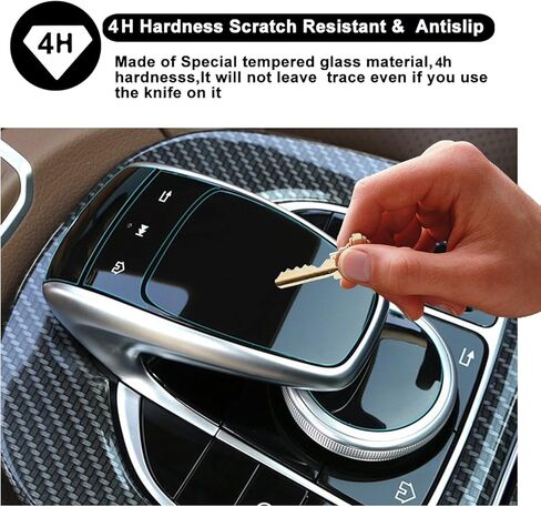 [عبوتان] مثالية للوحة اللمس لمرسيدس بنز كوماند لجهاز التحكم باللمس شاشة اللمس، واقي حساس غير مرئي الترا اتش دي شفاف مضاد للخدش in Kuwait