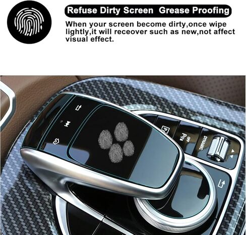 [عبوتان] مثالية للوحة اللمس لمرسيدس بنز كوماند لجهاز التحكم باللمس شاشة اللمس، واقي حساس غير مرئي الترا اتش دي شفاف مضاد للخدش in Kuwait