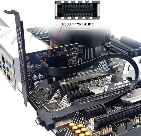 USB 3.2 Gen2 Type-C 20Gbps USB-C to PCI-E 4X Express Card Adapter for Desktop Motherboard in Kuwait