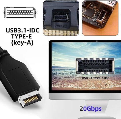 USB 3.2 Gen2 Type-C 20Gbps USB-C to PCI-E 4X Express Card Adapter for Desktop Motherboard in Kuwait