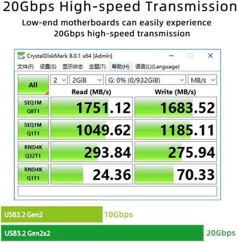 USB 3.2 Gen2 Type-C 20Gbps USB-C to PCI-E 4X Express Card Adapter for Desktop Motherboard in Kuwait