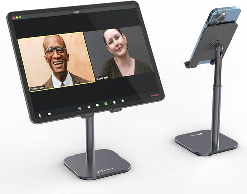 حامل كمبيوتر لوحي Inifispce للمكتب، حامل iPad من الألومنيوم قابل للتعديل، حامل حامل للكمبيوتر اللوحي لشاشة 4.7 بوصة - 13 بوصة سلسلة Microsoft Surface Pro، iPad Pro 11/12.9، iPad، iPad Mini، iPad Air (فضي) in Kuwait