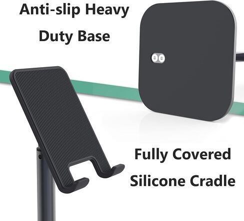 حامل كمبيوتر لوحي Inifispce للمكتب، حامل iPad من الألومنيوم قابل للتعديل، حامل حامل للكمبيوتر اللوحي لشاشة 4.7 بوصة - 13 بوصة سلسلة Microsoft Surface Pro، iPad Pro 11/12.9، iPad، iPad Mini، iPad Air (فضي) in Kuwait