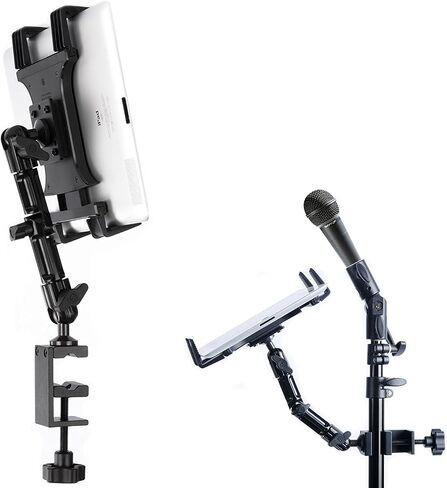 Tackform Tablet Mount for Microphone Stand - Professional Grade Holder - Compatible with iPad, Galaxy Tab, and More. in Saudi Arabia