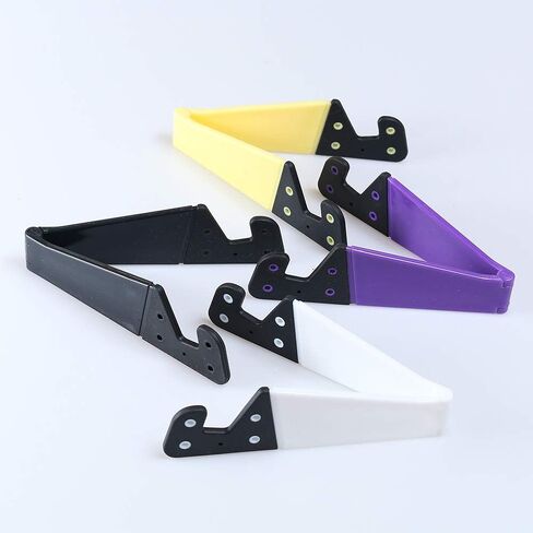 حامل الهاتف المحمول من هوم إدج، مجموعة من 9 قطع قابل للطي حجم الجيب العالمي من البلاستيك على شكل حرف V، حامل حامل قابل للطي عمودي وعلى الأرض للأجهزة اللوحية والهواتف الذكية - 9 ألوان in Kuwait