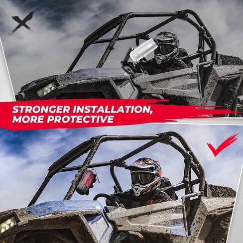 KEMIMOTO UTV Speaker Holder, Portable Speaker Mount for UTV, ATV, Bike, Golf Cart, Fits 0.875-1" and 1.5-2" Roll Bar, Compatible with Polaris RZR Ranger Can Am X3 Kawasaki Mule in Saudi Arabia