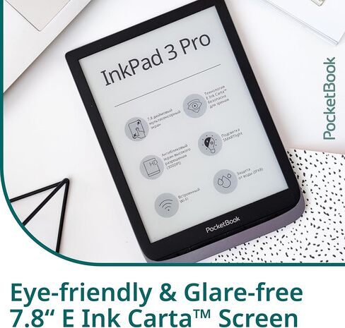 بوكت بوك انكباد 3 برو - رمادي معدني، قارئ كتب الكترونية in Kuwait
