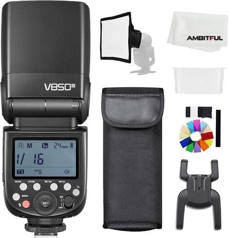 Godox V850III 2.4G GN60 Wireless X System + 2600mAh ​Li-ion Battery Speedlite for Canon Nikon Sony Pentax Olympus… in Saudi Arabia