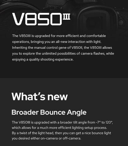 Godox V850III 2.4G GN60 Wireless X System + 2600mAh ​Li-ion Battery Speedlite for Canon Nikon Sony Pentax Olympus… in Saudi Arabia