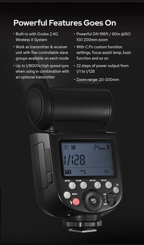 Godox V850III 2.4G GN60 Wireless X System + 2600mAh ​Li-ion Battery Speedlite for Canon Nikon Sony Pentax Olympus… in Saudi Arabia
