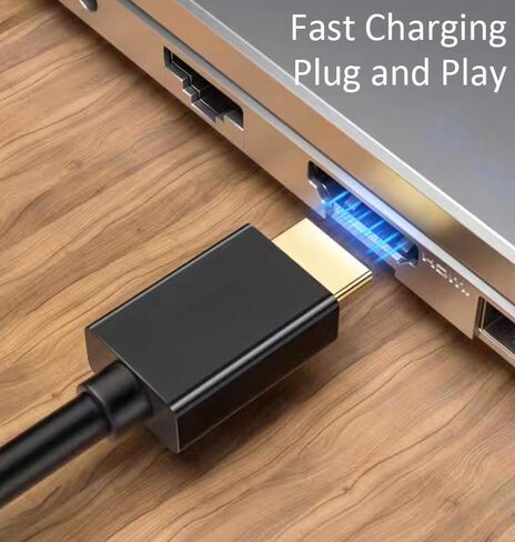 USB to HDMI Charger Cable Cord 3.3FT/1M, USB Male to HDMI Male Charging Cable Connector for HDTV/ PlayStation3/ DVD Player/Monitors/Projector in Kuwait