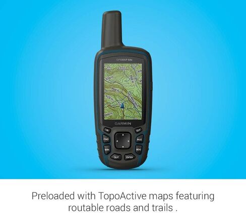 Garmin GPSMAP 64x, Handheld GPS, Preloaded with TopoActive Maps (Renewed) in Saudi Arabia