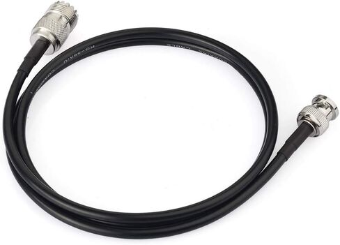 Eightwood UHF Female SO239 to BNC Male RG58 Antenna Jumper Cable 3 Feet in Kuwait