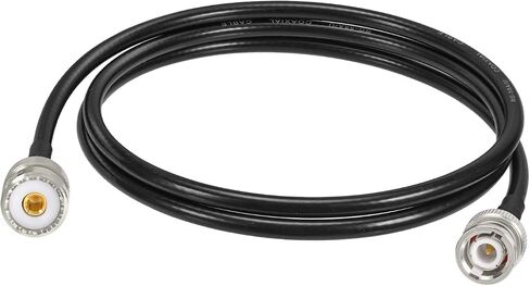 Eightwood UHF Female SO239 to BNC Male RG58 Antenna Jumper Cable 3 Feet in Kuwait