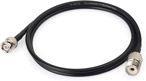 Eightwood UHF Female SO239 to BNC Male RG58 Antenna Jumper Cable 3 Feet in Kuwait